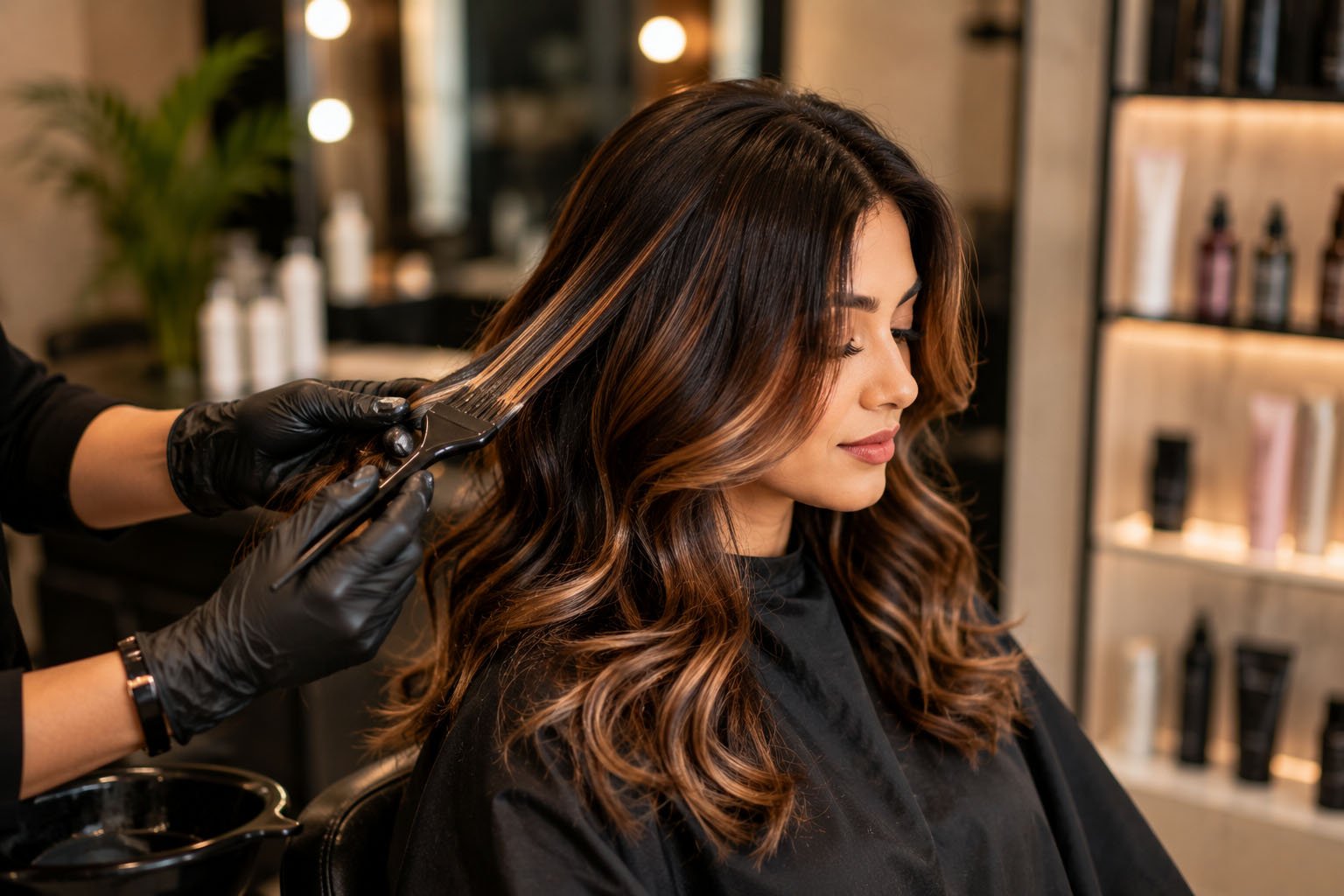 Professional Hair Color Services at Naina Sachdeva Makeup Studio & Academy