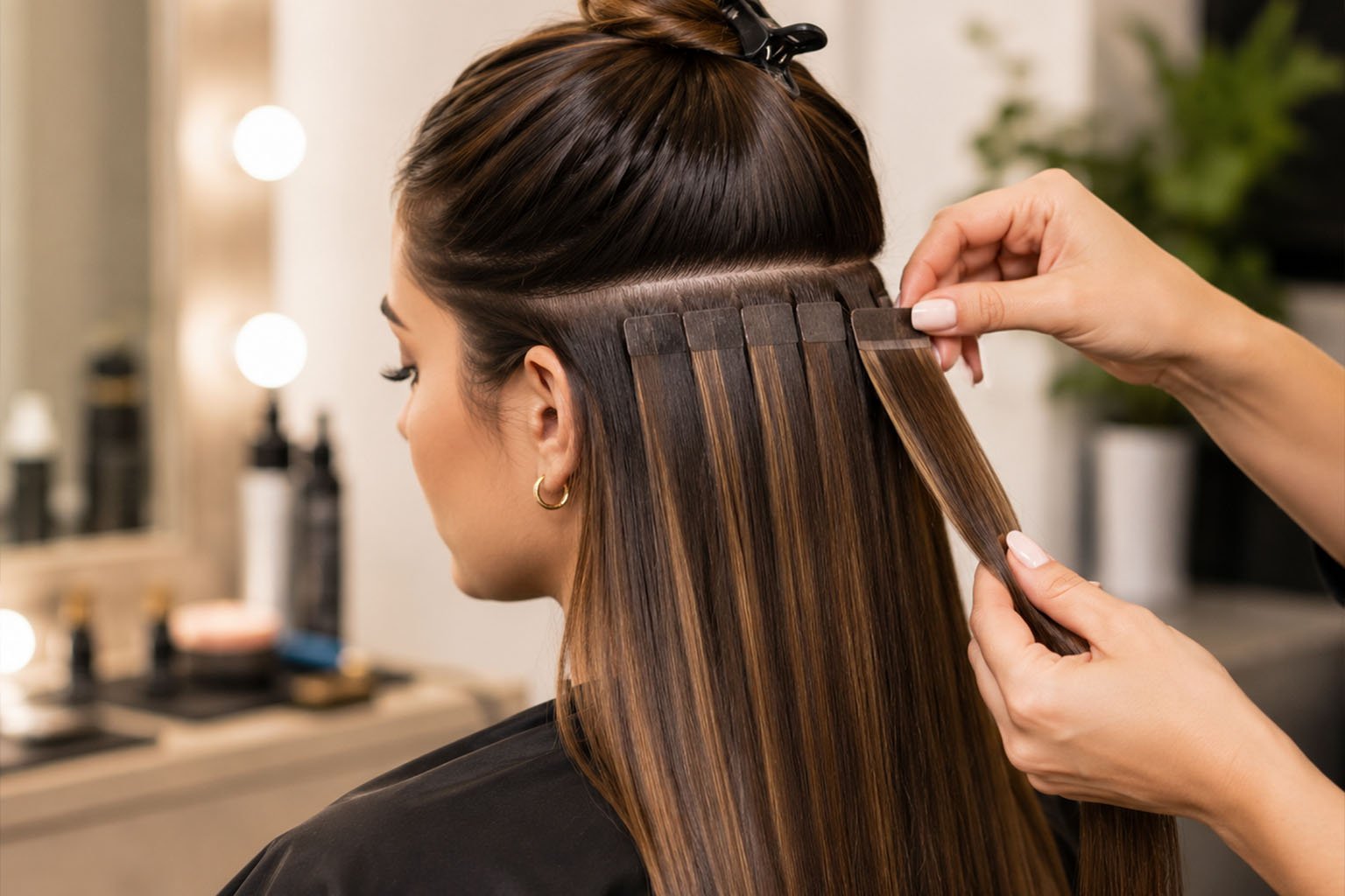 Professional Hair Extension Services at Naina Sachdeva Makeup Studio & Academy